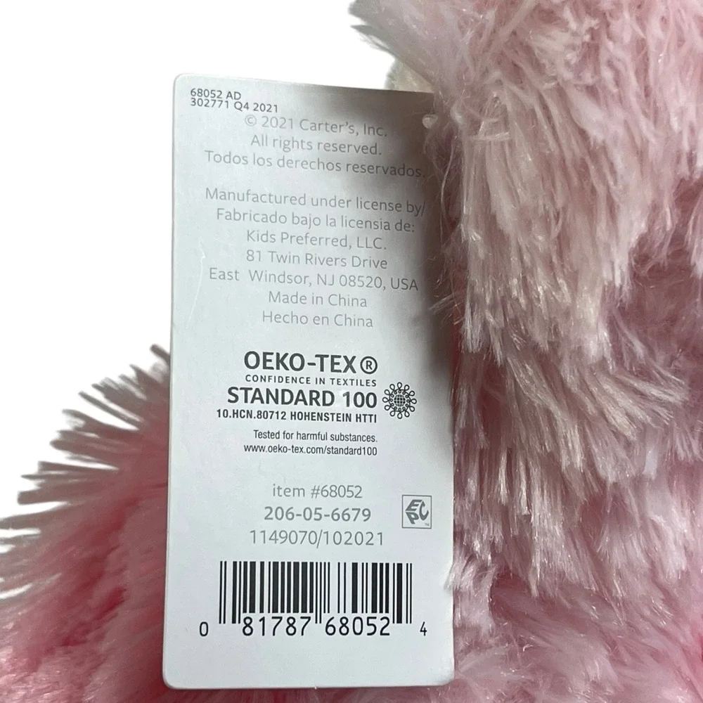 Carters Pink Flamingo Bird Plush 10